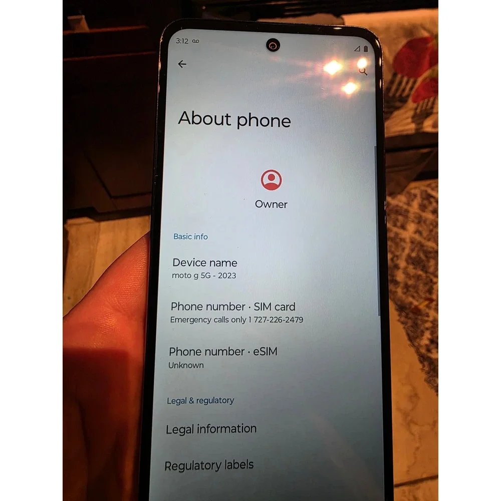 Motorola Moto G 5G 2023 Black 48MP Quad Pixel Android Smartphone‎ Locked